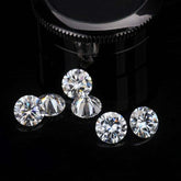 Moissanite D Color Lot CVD 1 mm 50 Pieces CERTIFIED Loose Gemstone Synthetic